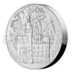 Czech & Slovak Silver One-Kilo Investment Medal Statutory Town of Kladno - Stand