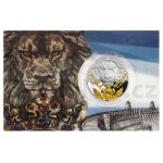 Silver 2023 - Niue 2 NZD Silver 1 Oz Bullion Coin Czech Lion Gold Plated Number - Proof