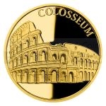 Niue Gold Coin New Seven Wonders of the World - The Colosseum - proof