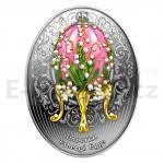 2020 - Niue 1 NZD Lilies of the Valley Egg - proof