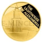 esk mincovna 2023 Zlat mince Sedm div starovkho svta - Majk na ostrov Faru (v Alexandrii) - proof