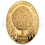 2012 - Niue 100 NZD - Imperial Fabergé Eggs - Bay Tree Egg - Proof
