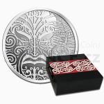 New Zealand 2013 - New Zealand 1 $ - Maori Art - Koru Silver Proof Coin