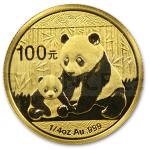 Gold Coins 2012 - China 100 Y China Gold Panda 1/4 oz
