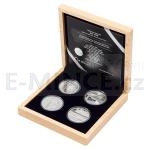World Coins 2020 - Niue 5 NZD Set of Four Silver 2oz Coins Year 1920 - Proof