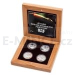 Czech Mint 2016 2016 - Niue 4 $ Set of Four Silver Coins 1 NZD Czechoslovak Airmen in RAF - RAF Aircraft Proof