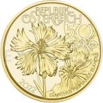 Animals and Plants 2022 - Austria 50 € Gold Coin Wild Waters / Am wilden Wasser - Proof