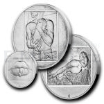 Czech Mint 2021 Set of 3 Silver Medals Jan Saudek - No 70