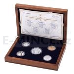 Set of Czechoslovak Coins Designed by Frantisek David - Proof