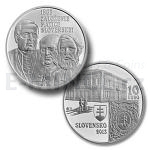 Slovak Silver Coins 2013 - Slovakia 10 € - Matica Slovenská - 150th Anniversary - Proof
