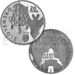 Slovak Silver Coins 2014 - Slovakia 20 € - Conservation Area of Dubník Opal Mines - BU