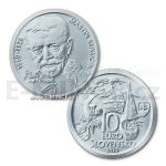 Slovak Silver Coins 2010 - Slovakia 10 € - Martin Kukučín - 150th Anniversary - UNC