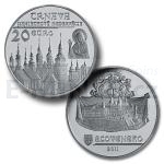 2011 - Slovakia 20 € - Historical Preservation Area Trnava - UNC