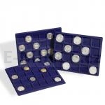 Coin Cases Coin trays L for 24 coins, blue