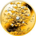 For Your Business Partners 2019 - Niue 100 $ Tree of Luck 1,5 Oz Au 999,9 with 6 Diamonds - Proof