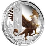 2013 - Tuvalu 1 $ - Mythical Creatures - Griffin - proof