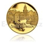 Castles and Chateaus Gold Medal Cesky Krumlov Castle / Krumau (1/4 oz) - Proof