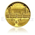 Castles and Chateaus Gold Medal Sychrov Castle / Sichrow (1/4 oz) - Proof