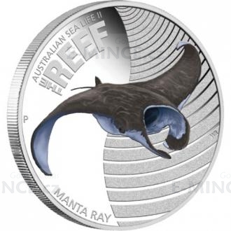2012 - Australian Sea Life II - The Reef - Manta Ray 1/2oz Silver Proof Coin
Click to view the picture detail.