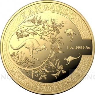 2018 - Australia 100 AUD 25th Anniversary of the Kangaroo Series - Proof
Click to view the picture detail.