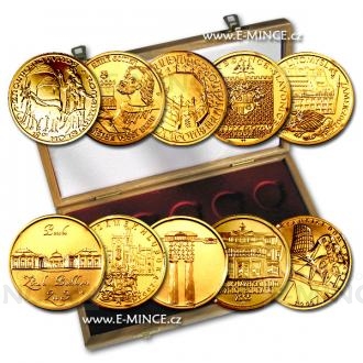 2001 - 2005  Set of Gold Coins 10 Centuries of Architecture - Proof
Click to view the picture detail.