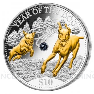 2018 - Fiji 10 $ Year of the Dog Lunar Pearl Series - Proof
Click to view the picture detail.