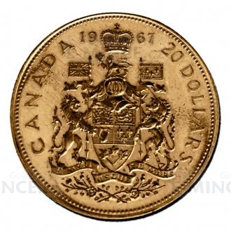 1967 - Kanada 20 CAD Independence Centenary Au 900 
Click to view the picture detail.