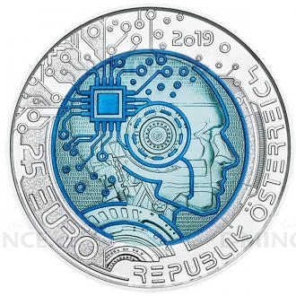 2019 - Austria 25 € Silver Niobium Artificial Intelligence / Künstliche Intelligenz - BU
Click to view the picture detail.