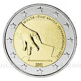 2011 - 2 € Malta - First election of representatives in 1849  - Unc
Click to view the picture detail.