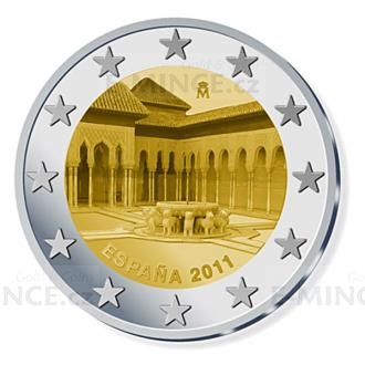 2011 - 2 € Spain - Court of the Lions, Granada - Unc
Click to view the picture detail.