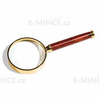 Handle magnifier with glass lens, gold-plated metal rim, 3xmagnification, Ø 50
Click to view the picture detail.