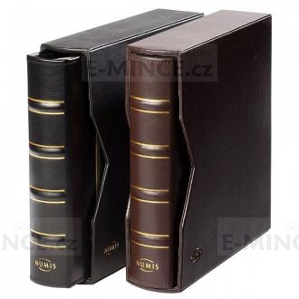 Leather Binder NUMIS, in classic design, leatherette slipcase - Black
Click to view the picture detail.