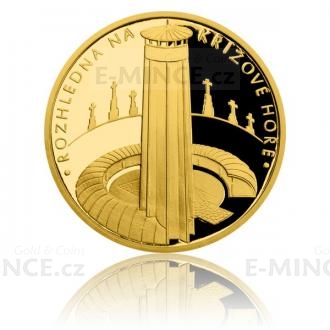 Gold Quarter-Ounce Medal Look-Out Tower on Křížová Mountain - Proof
Click to view the picture detail.