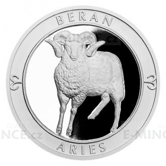 Silver Medal Sign of Zodiac - Aries - Proof
Click to view the picture detail.