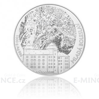 Silver one-kilo investment medal Statutory town of Mlad Boleslav - stand
Click to view the picture detail.