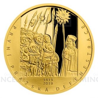 Gold Half-Ounce Medal First Defenestration of Prague - proof
Click to view the picture detail.