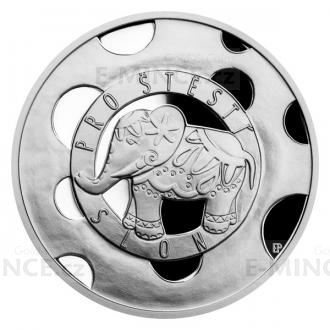 Silver Medal Lucky Elephant - Proof
Click to view the picture detail.
