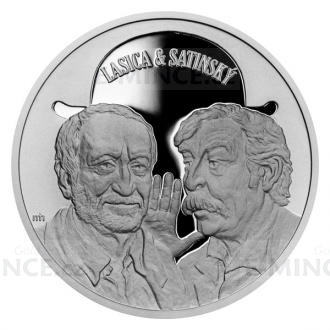Silver Ounce Medal L&S Milan Lasica and Jlius Satinsk - Proof
Click to view the picture detail.