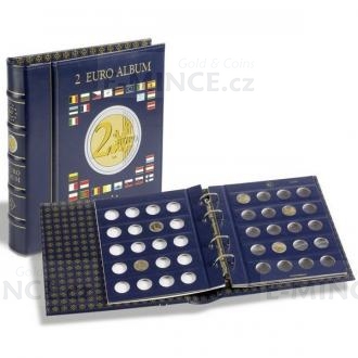 VISTA Coin Album for 2-Euro coins (4 neutral sheets), incl. slipcase, blue 
Click to view the picture detail.