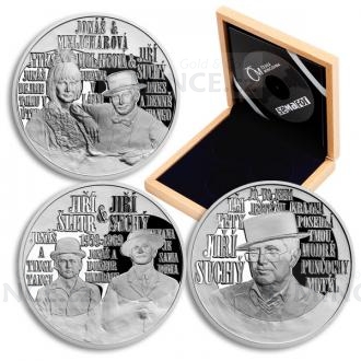 Set of 3 Silver Medals SEMAFOR Suchy, Slitr, Molavcova No 70 - Proof
Click to view the picture detail.