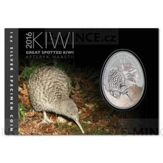 2016 - New Zealand 1 $ Kiwi Silver Specimen Coin
Click to view the picture detail.