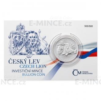 2017 - Niue 1 NZD Silver 1 oz Bullion Coin Czech Lion, Number - UNC
Click to view the picture detail.
