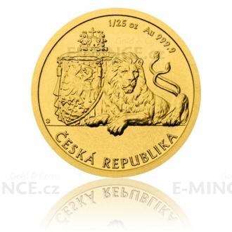 2017 - Niue 5 NZD Gold 1/25 Oz Investment Coin Czech Lion - UNC
Click to view the picture detail.