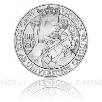 Silver one-kilo coin Foundation of Charles University - stand
Click to view the picture detail.