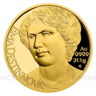 Gold one-ounce coin Emmy Destinn - proof
Click to view the picture detail.