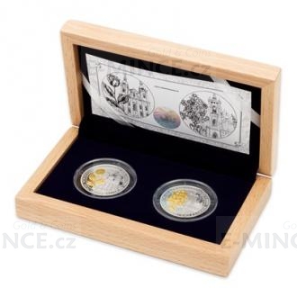 2018 - Niue 1 NZD Set of two Silver Coins Golden Rose from the Pope - Proof
Click to view the picture detail.