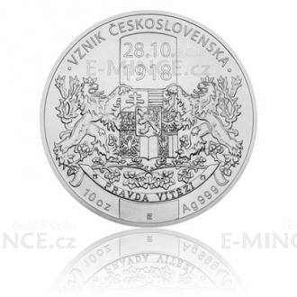 2018 - Niue 25 NZD Silver 10 oz Soin Establishment of Czechoslovakia - Stand
Click to view the picture detail.