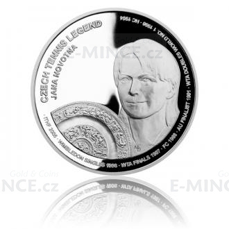 Silver Coin Czech Tennis Legends - Jana Novotná - Proof
Click to view the picture detail.