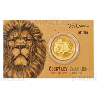 2018 - Niue 50 NZD Gold 1 oz investment Coin Czech Lion, Number 68 - Stand
Click to view the picture detail.