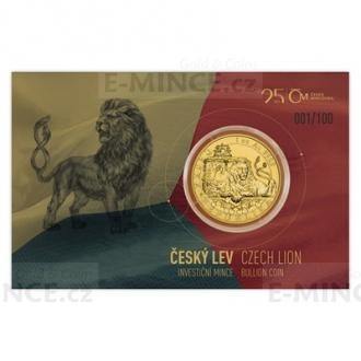 2018 - Niue 50 NZD Gold 1 oz bullion Czech Lion, number 18 - reverse proof
Click to view the picture detail.